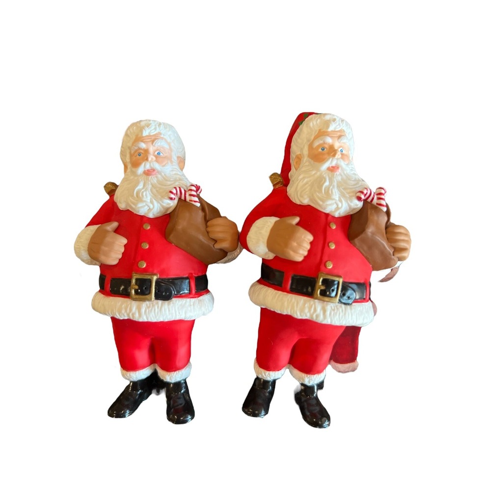 2 Hallmark Keepsake Ornament 1996 Santa Collector's Club Membership Gift Set